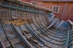 Detail of very old wooden boat, Siorapaluk, Northwest Greenland