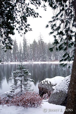 Early Winter Snowfall at Summit Lake